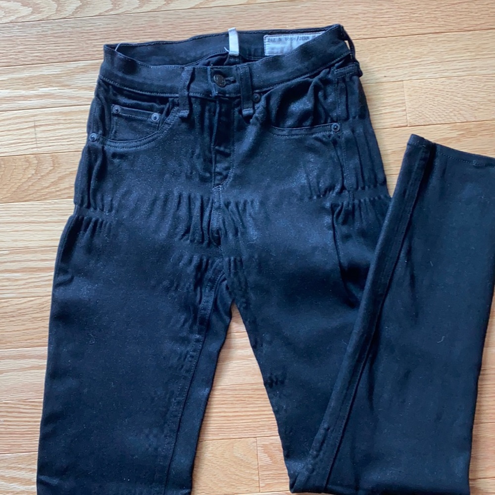 Rag & Bone Coated High Rise Skinny size 26